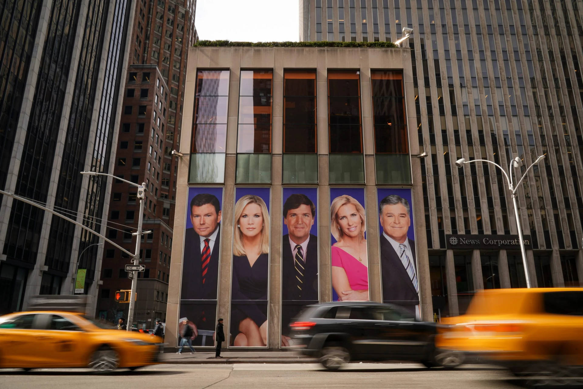 Fox News Building Banners Background