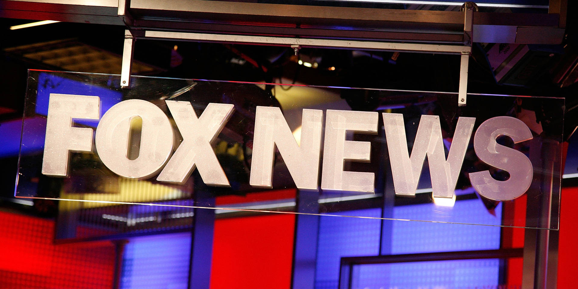 Fox News Hanging Signage Background