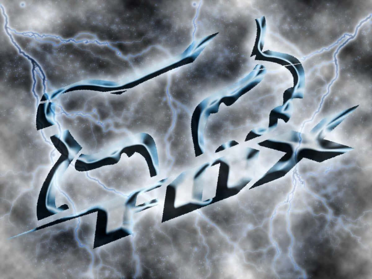 Fox Racing Logo Lightning Font Background