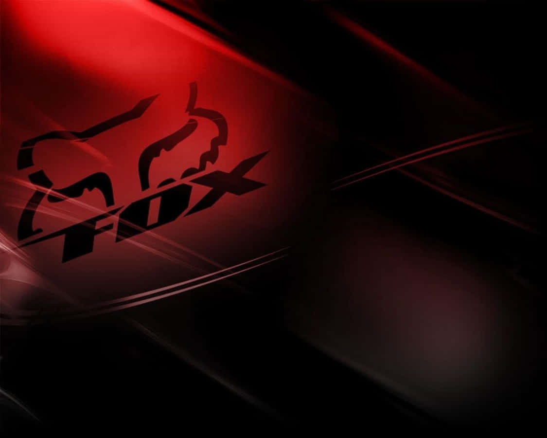 Fox Racing Logo On A Black Background Background