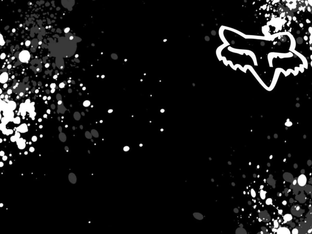 Fox Racing Logo On A Black Background Background