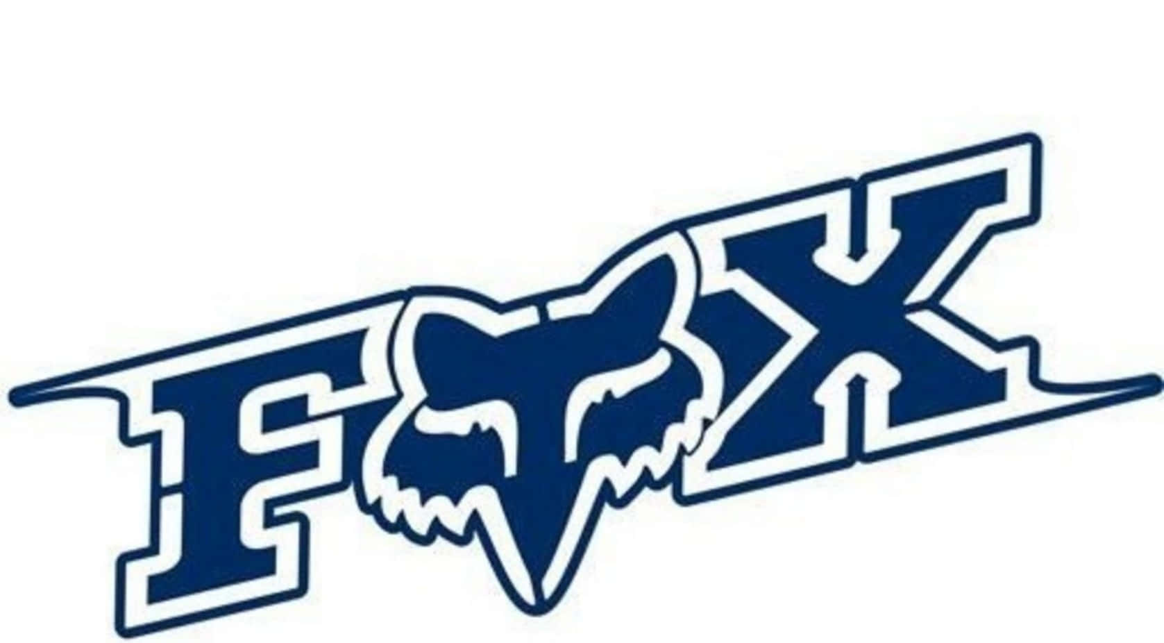 Fox Racing Logo White Outline Background