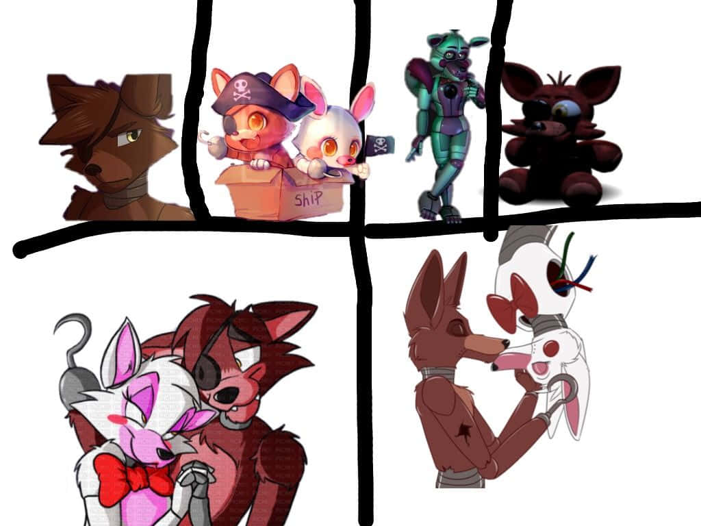 Foxy Cuteness Background