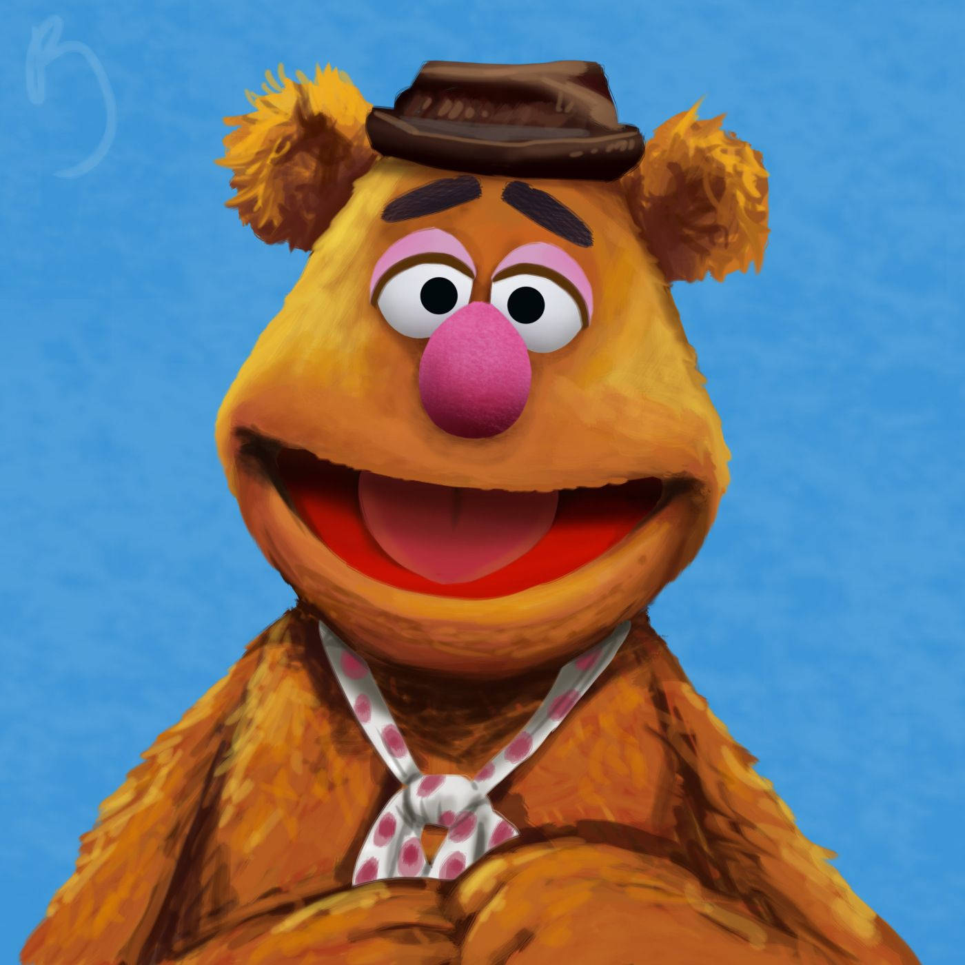 Fozzie Bear Painting Background