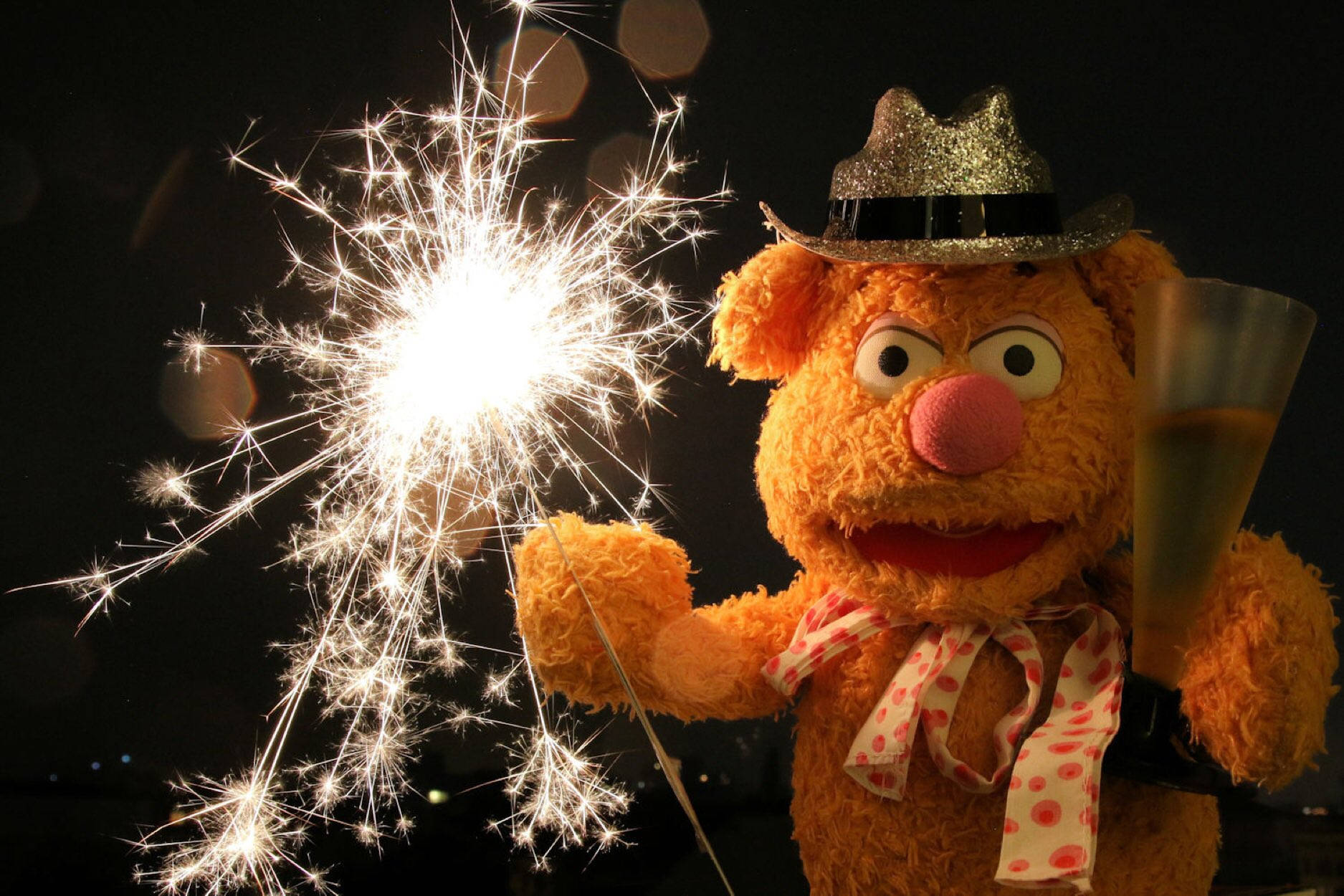 Fozzie Bear Plays Firecracker Background