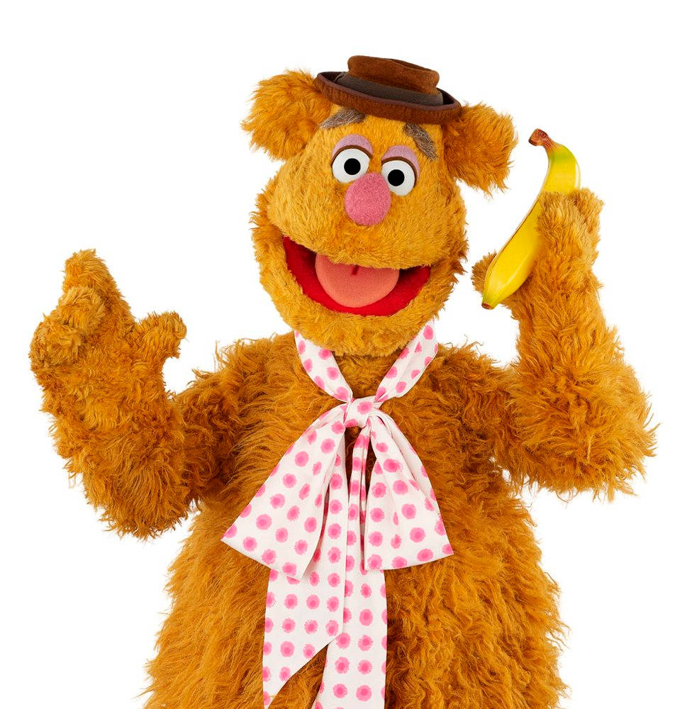 Fozzie Bear With A Banana Background