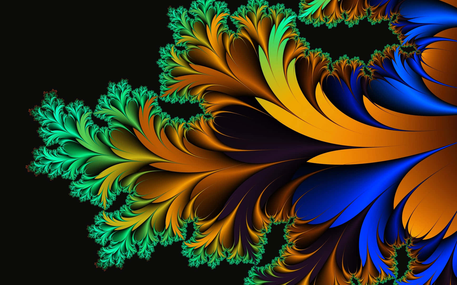 Fractal Colorful Abstract Art