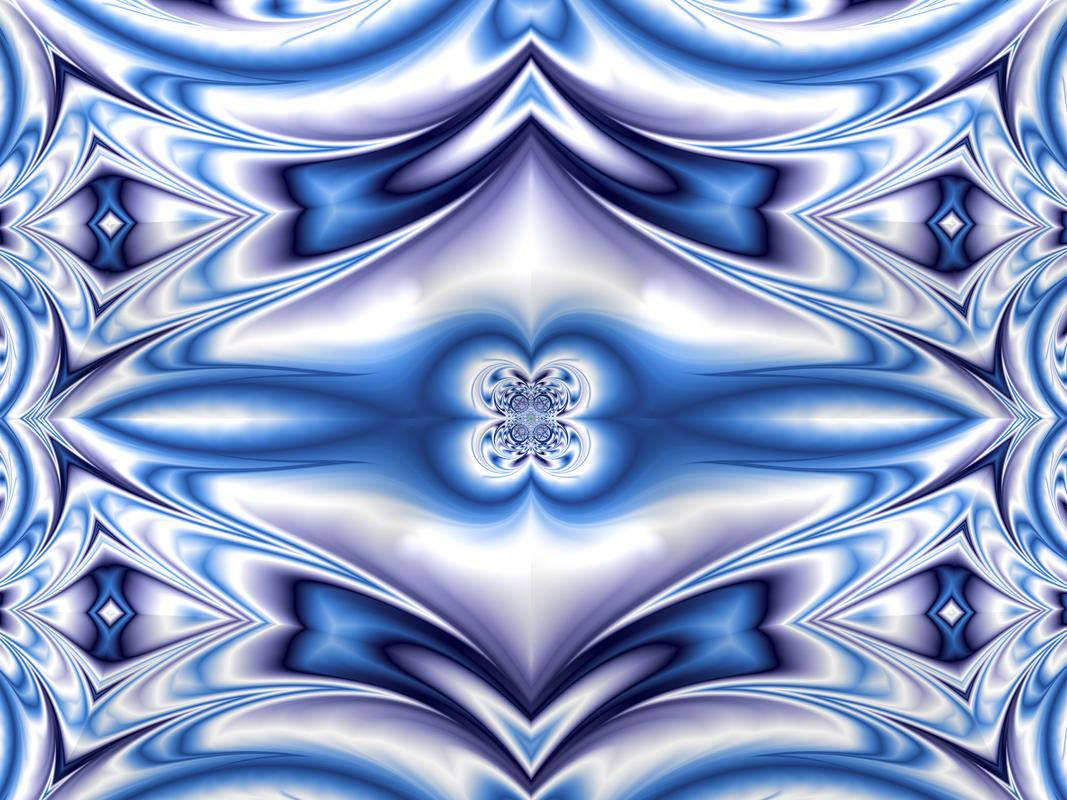Fractal Ice Crystal Background
