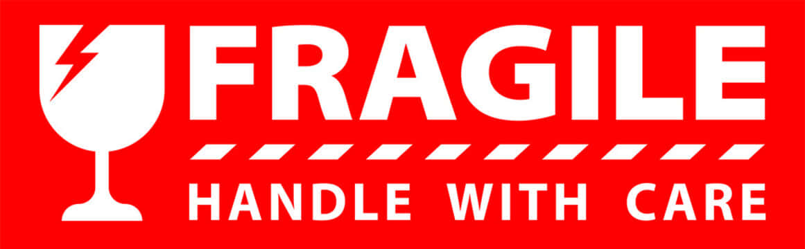 Fragile Sign Background