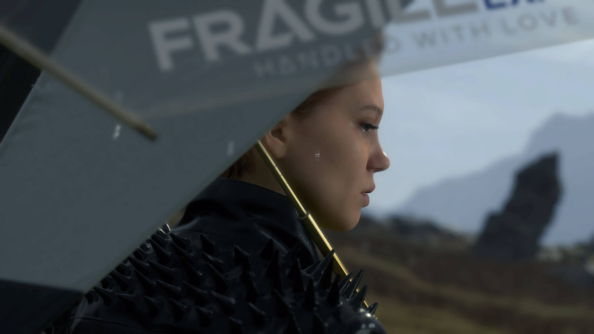Fragile With An Umbrella Death Stranding 4k Background