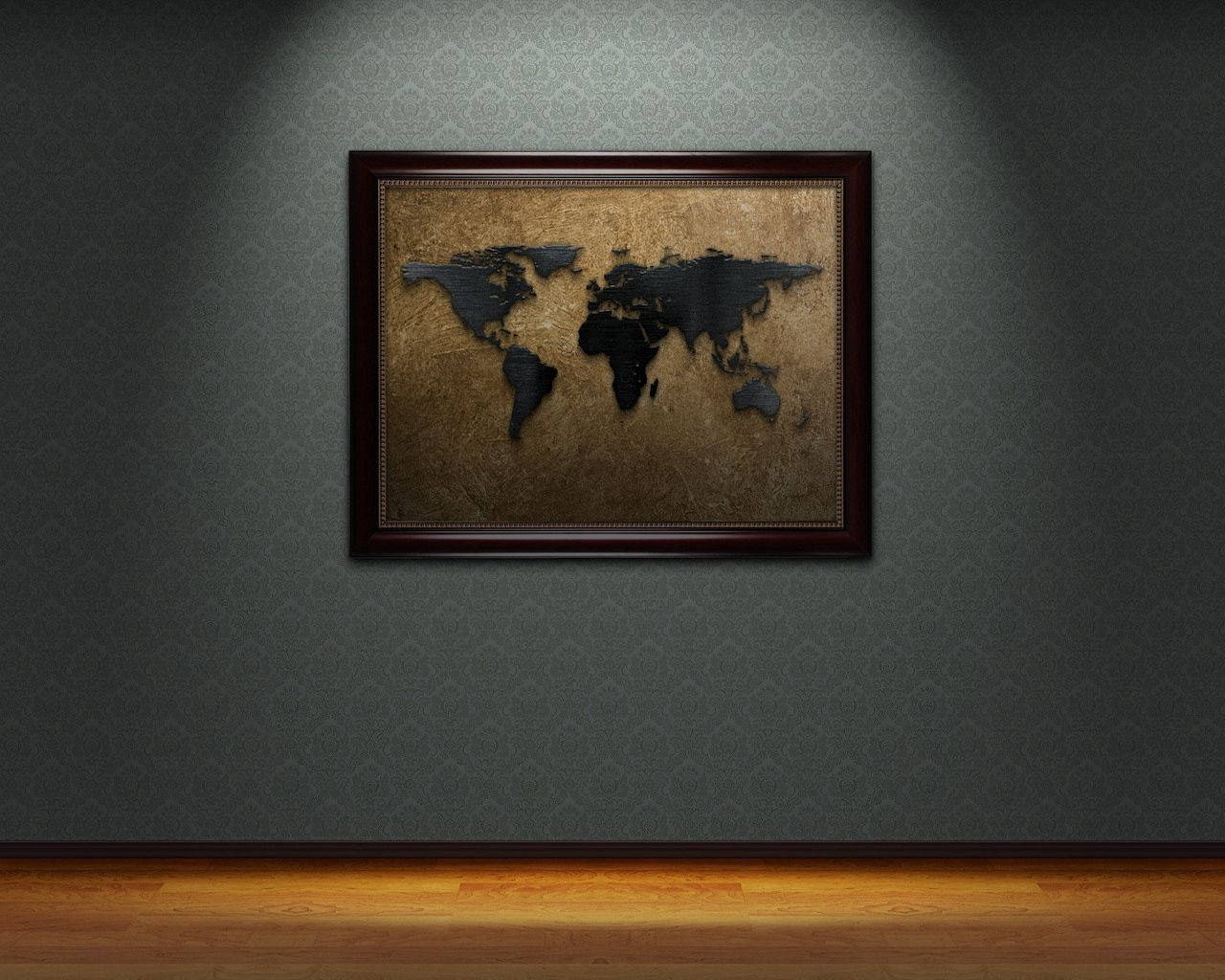 Frame Of World Map Background