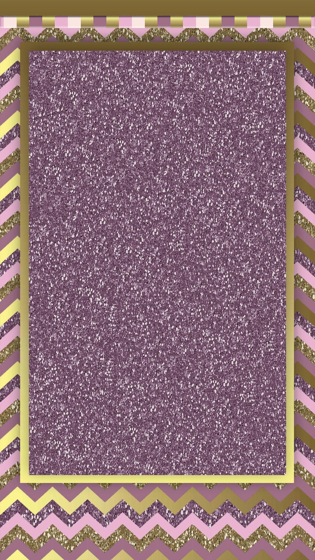 Framed Purple Glitter Sparkle Iphone Background