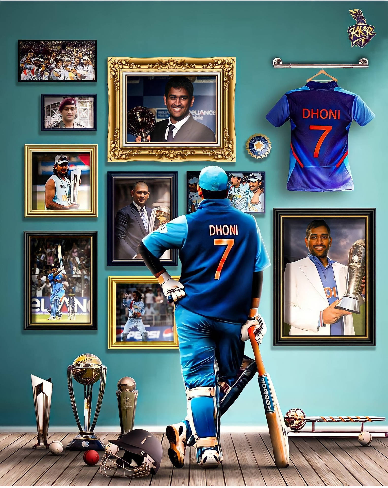 Frames Ms Dhoni Hd Background