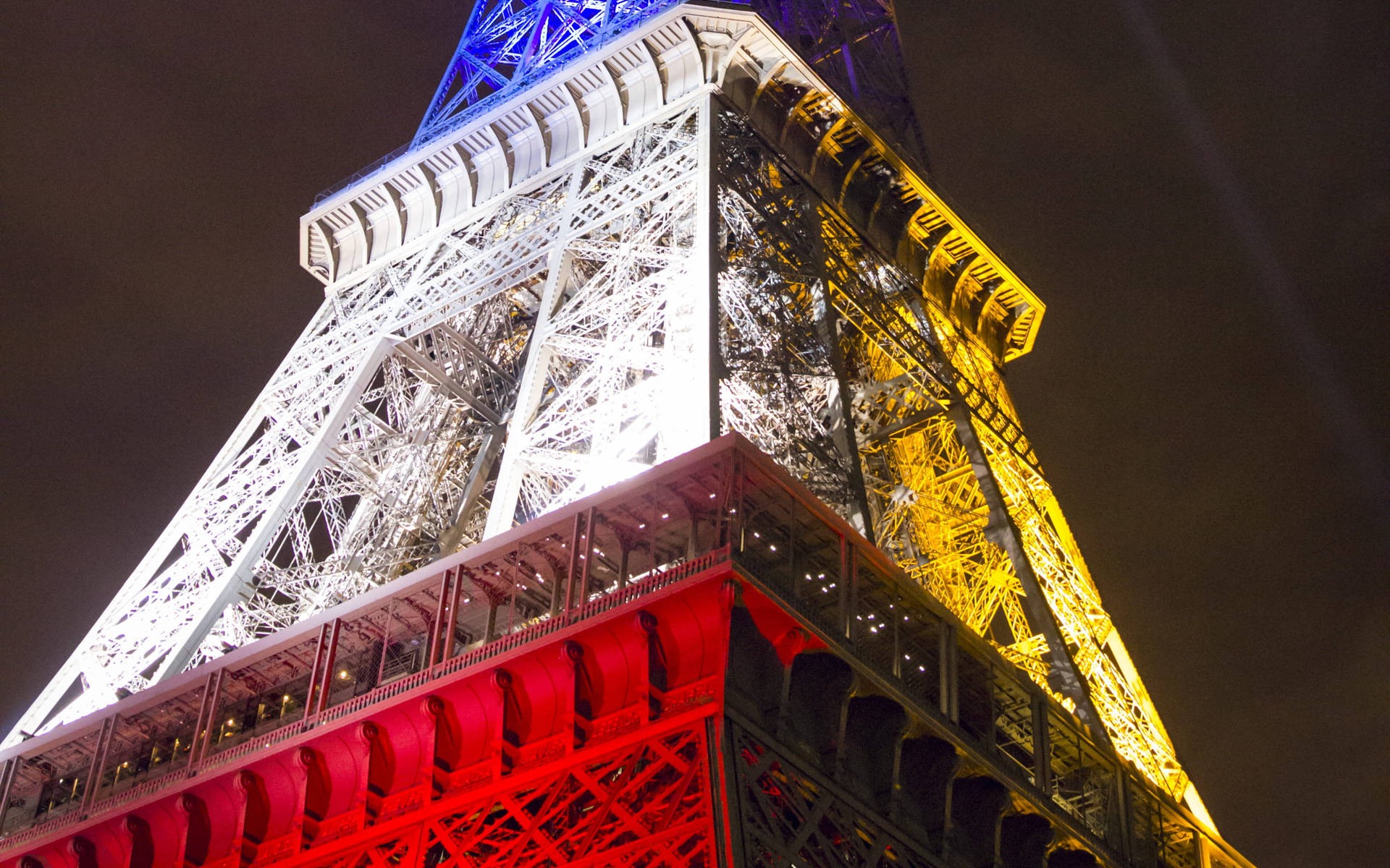 France Flag Eiffel Tower Background