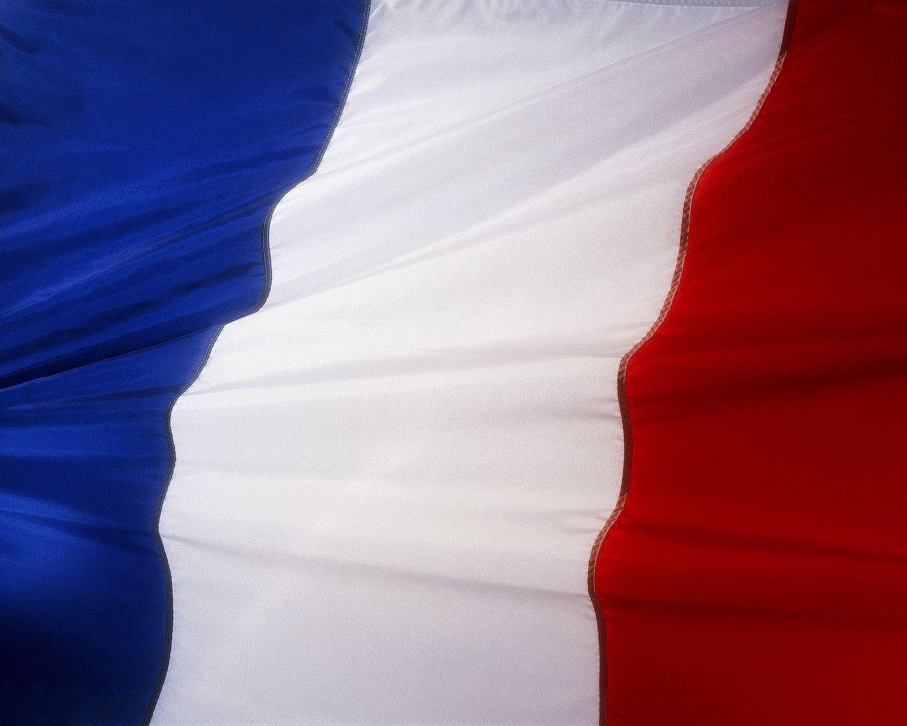 France Flag Fabric Background