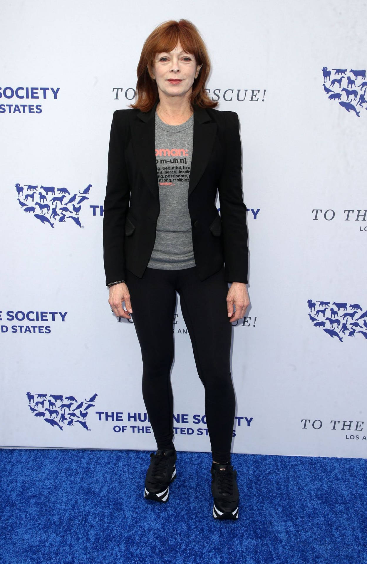 Frances Fisher Blue Carpet