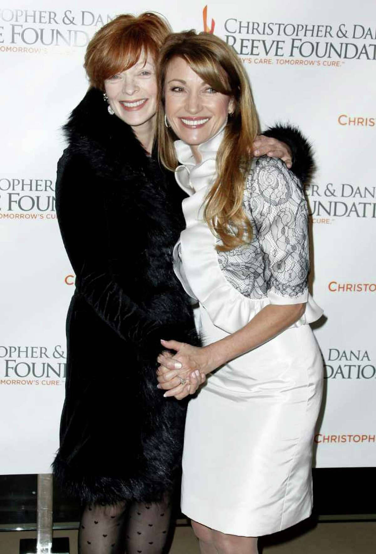 Frances Fisher Hugging Background