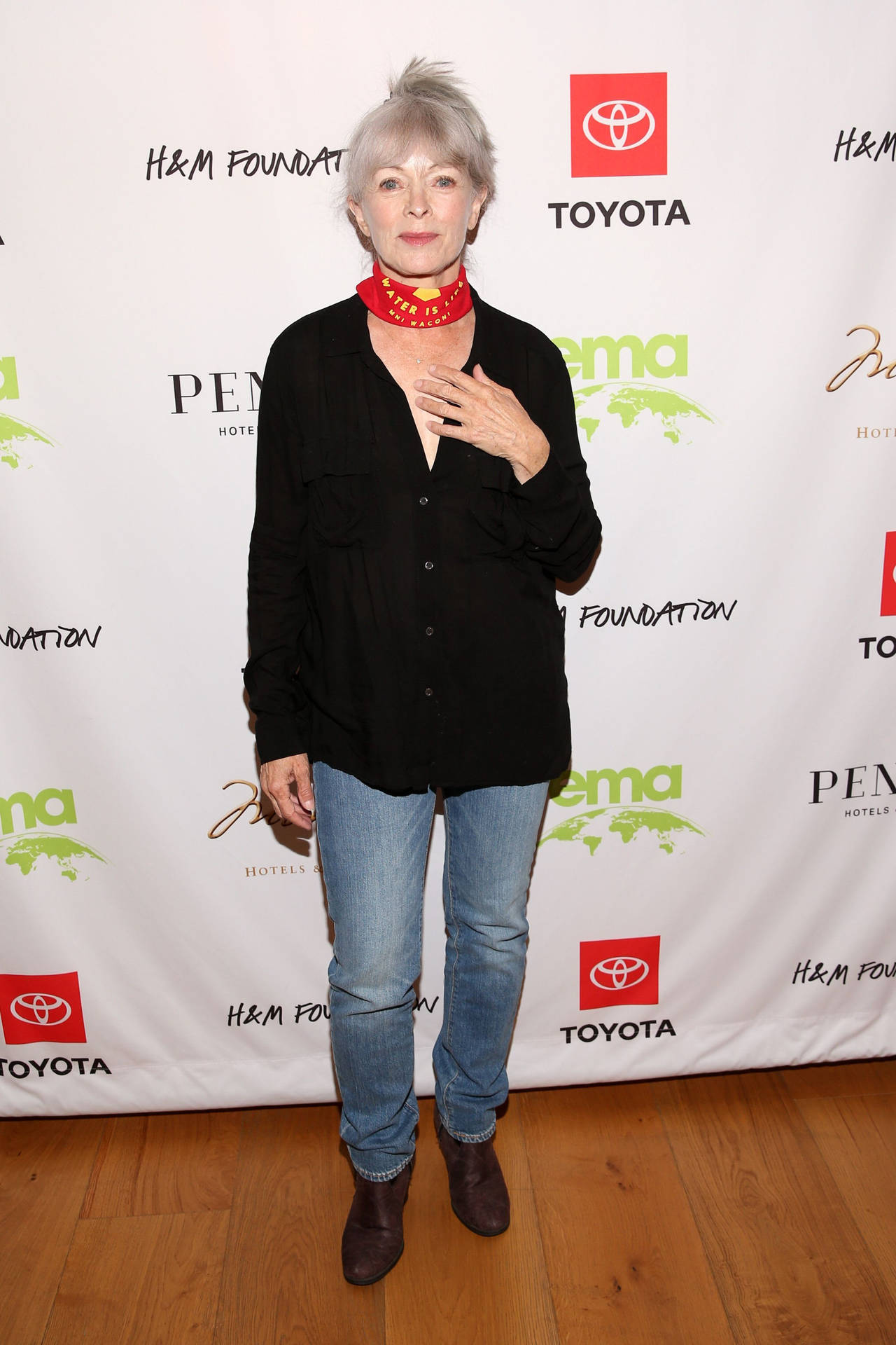 Frances Fisher Red Choker