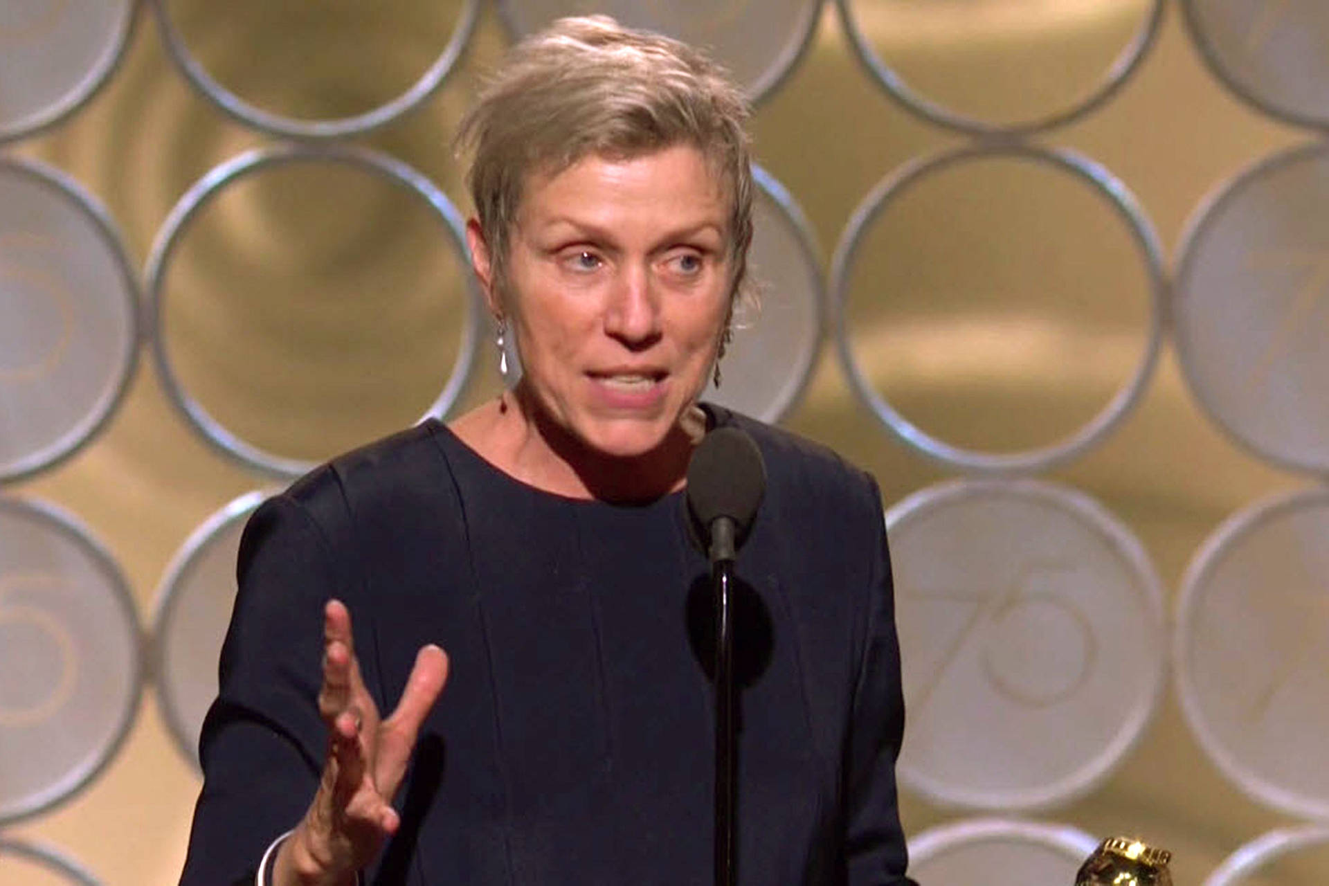 Frances Mcdormand, 2018 Golden Globe Best Actress Award Winner