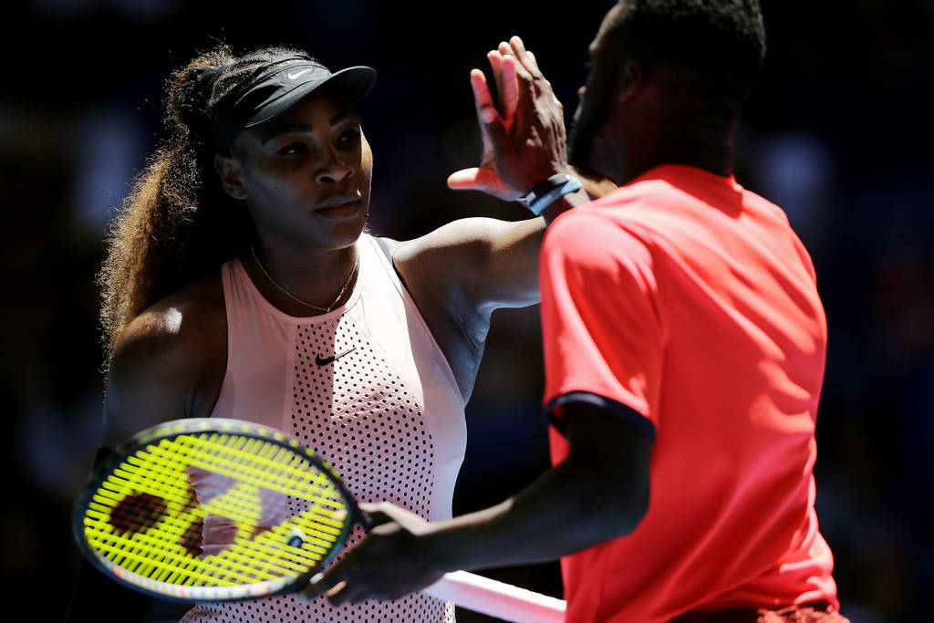 Frances Tiafoe High Five With Serena