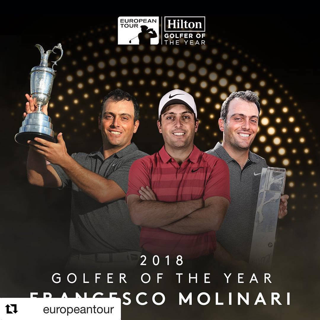 Francesco Molinari 2018 Golfer Of The Year Background