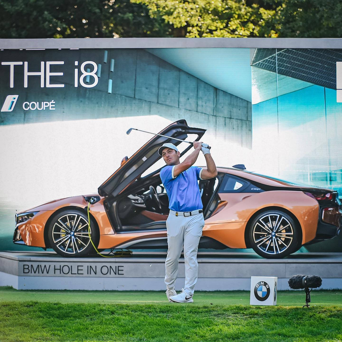 Francesco Molinari During The Bmw Event Background