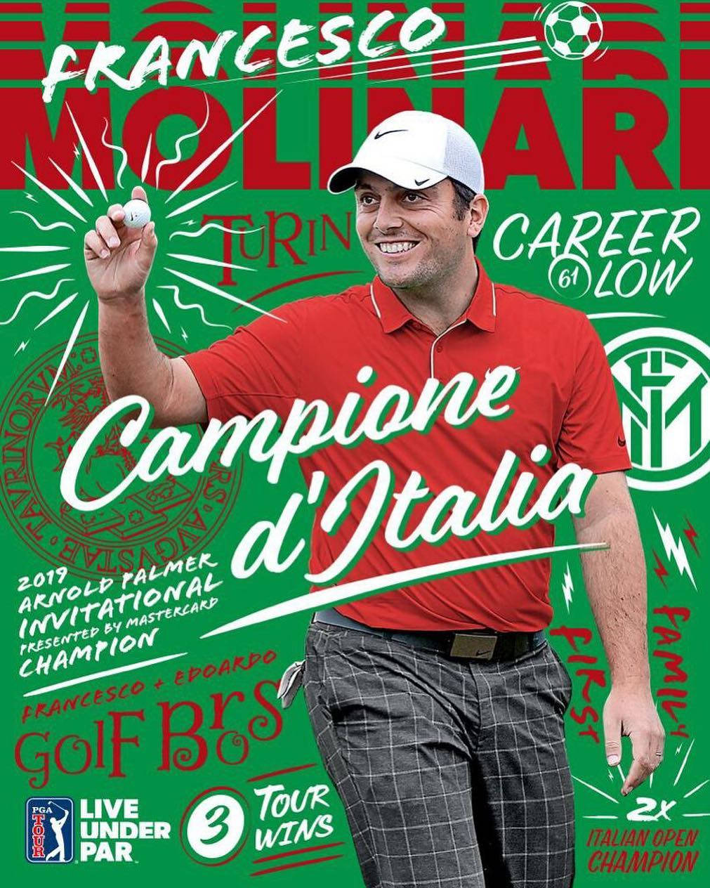 Francesco Molinari Magazine Front Cover Background