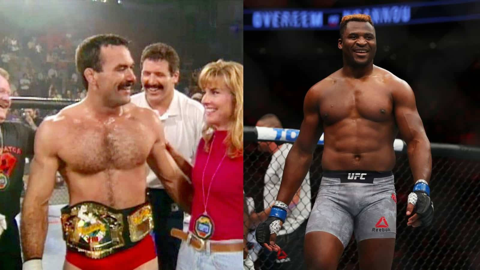 Francis Ngannou And Don Frye Pictures Background