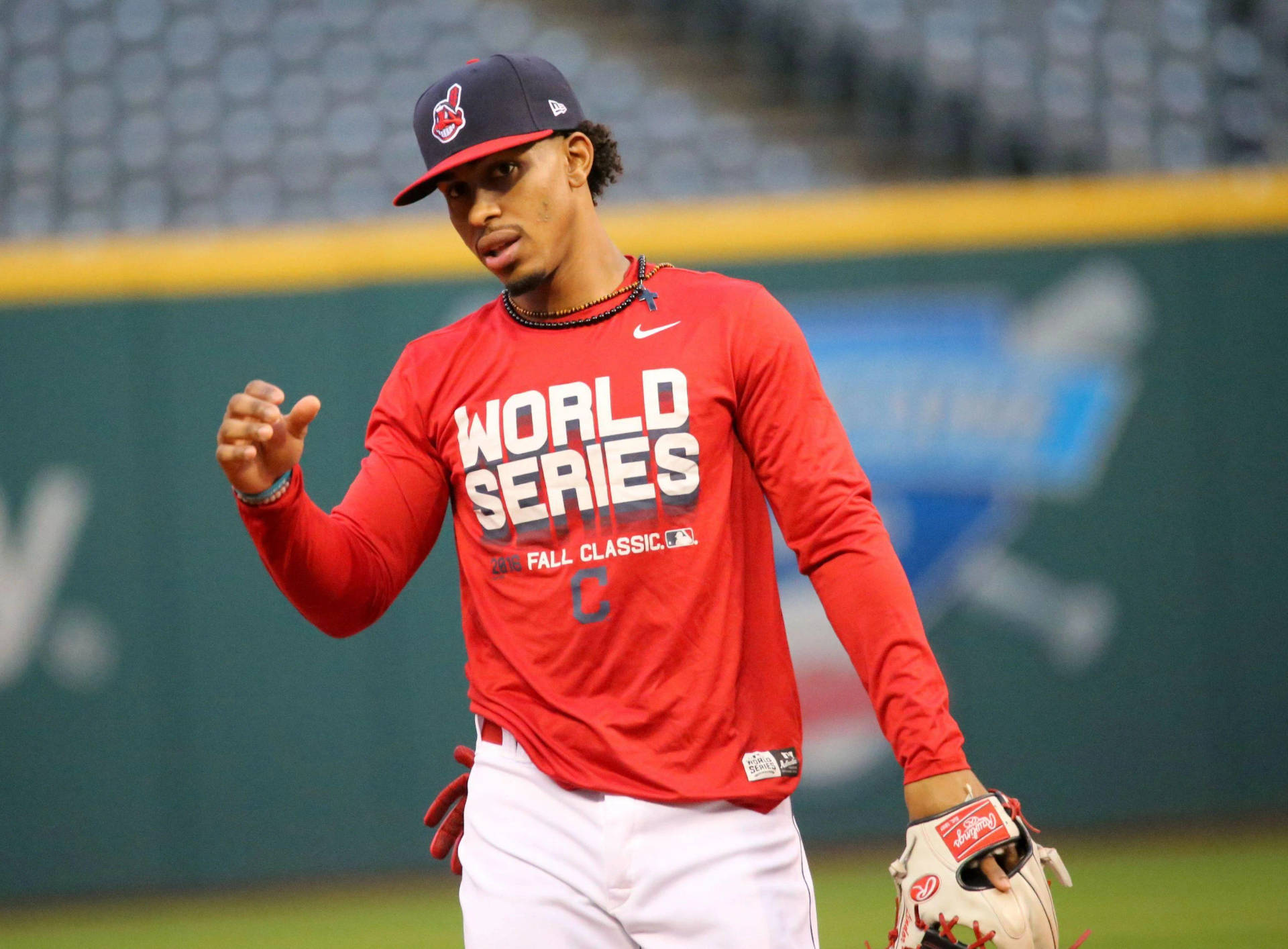 Franciso Lindor World Series Background