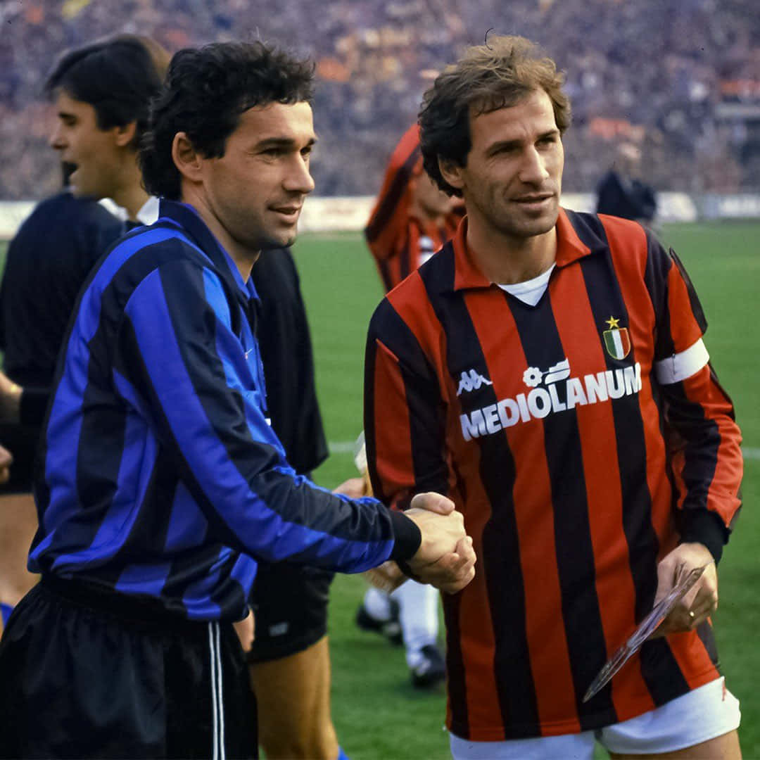 Franco Baresi And Cousin Giuseppe Baresi Background