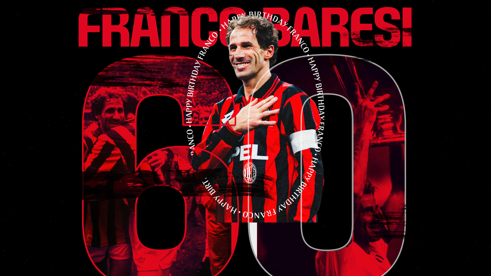 Franco Baresi Italian Football Legend Background