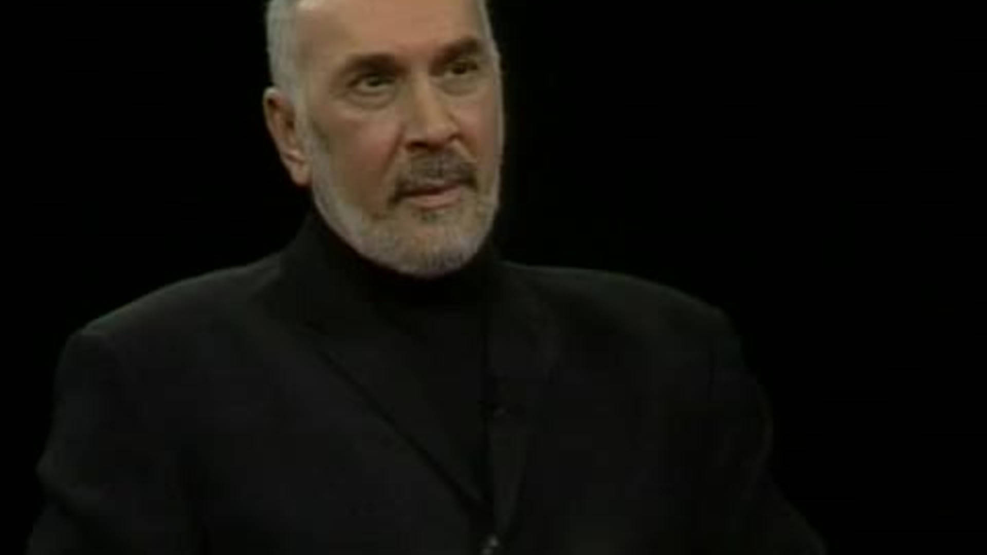 Frank Langella Charlie Rose Interview Background