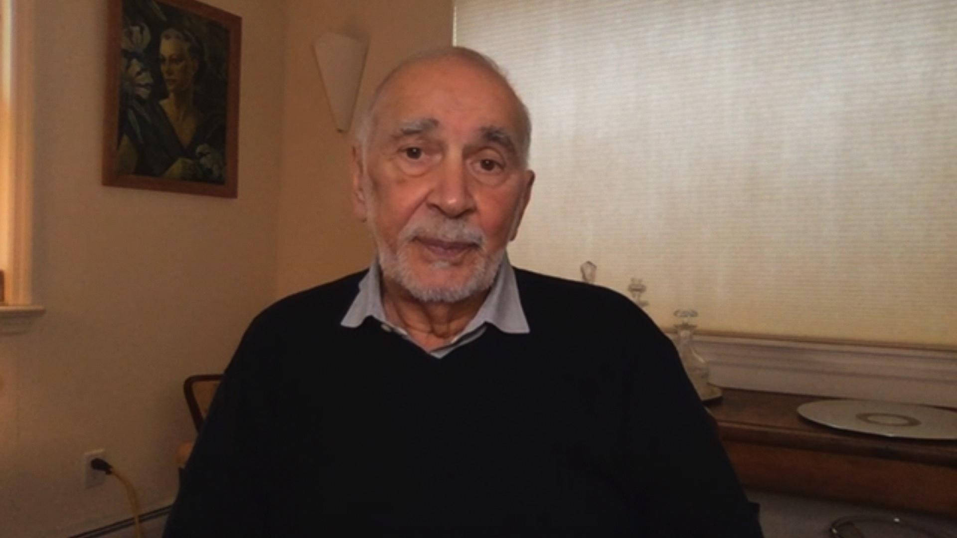 Frank Langella In An Online Interview Background