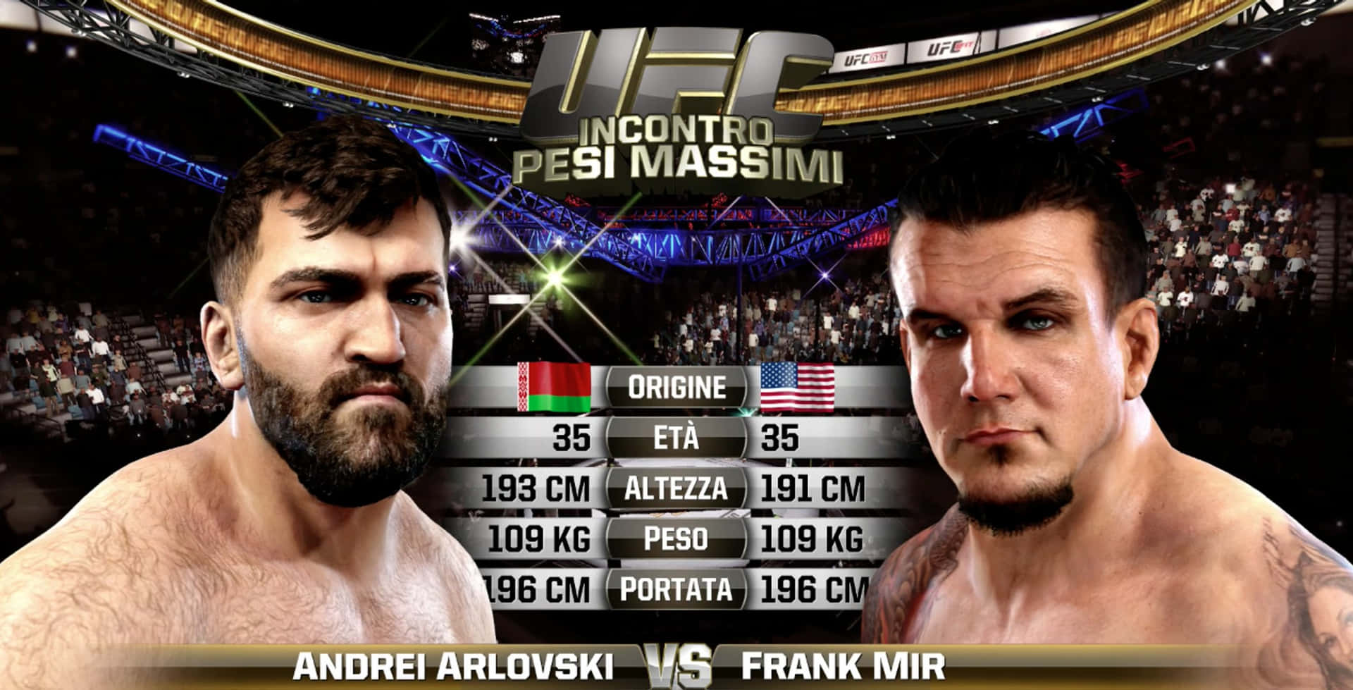 Frank Mir And Andrei Arlovski Background