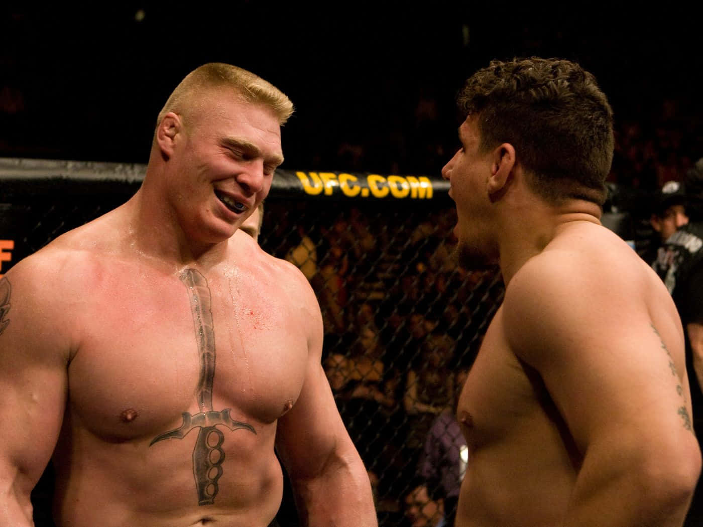 Frank Mir And Brock Lesnar Ufc Background