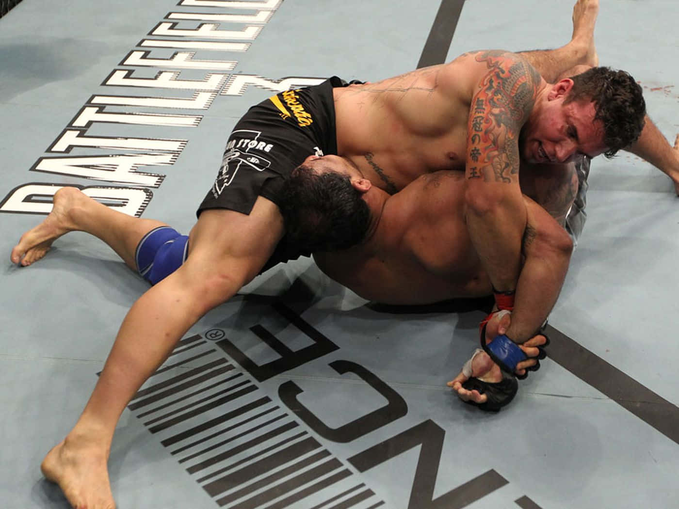 Frank Mir In Action At Ufc 140 Event Background