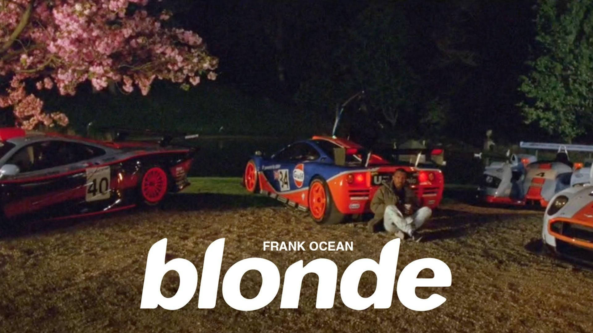 Frank Ocean Blonde Race Cars Background