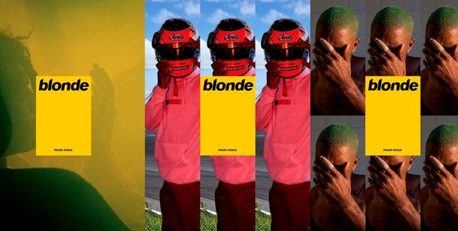 Frank Ocean Getting Lost In The Music On His Laptop Background