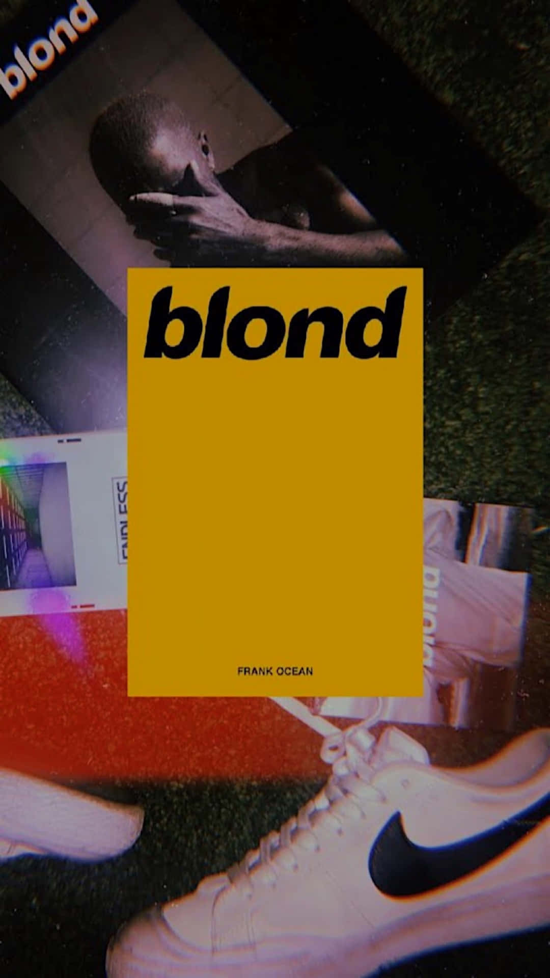 Frank Ocean Looking Dashing With His Blonde Hair. Background