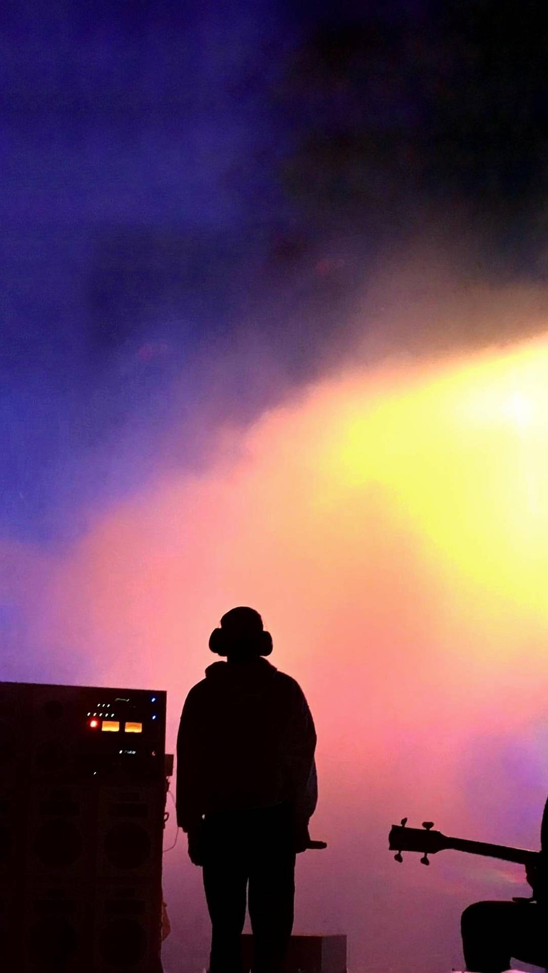 Frank Ocean Silhouette In Concert Background