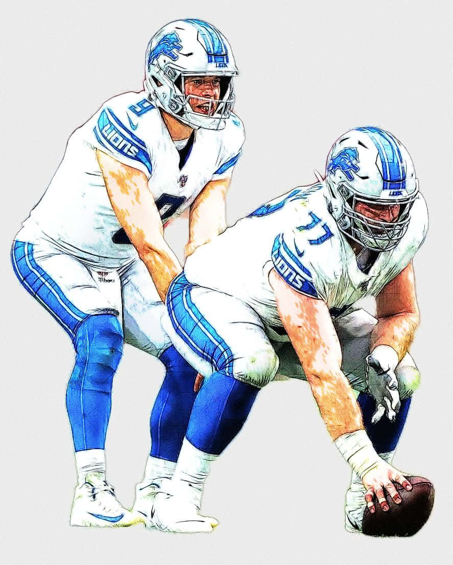 Frank Ragnow And Jameson Williams Digital Art Background