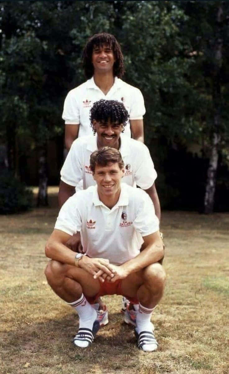 Frank Rijkaard And Marco Van Basten Background