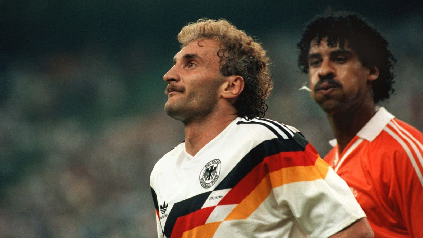 Frank Rijkaard And Rudi Völler Background