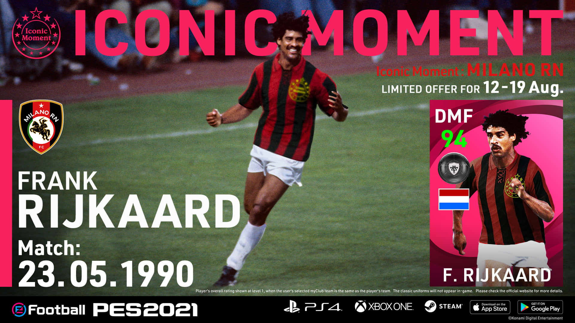 Frank Rijkaard Iconic Moment Poster Background