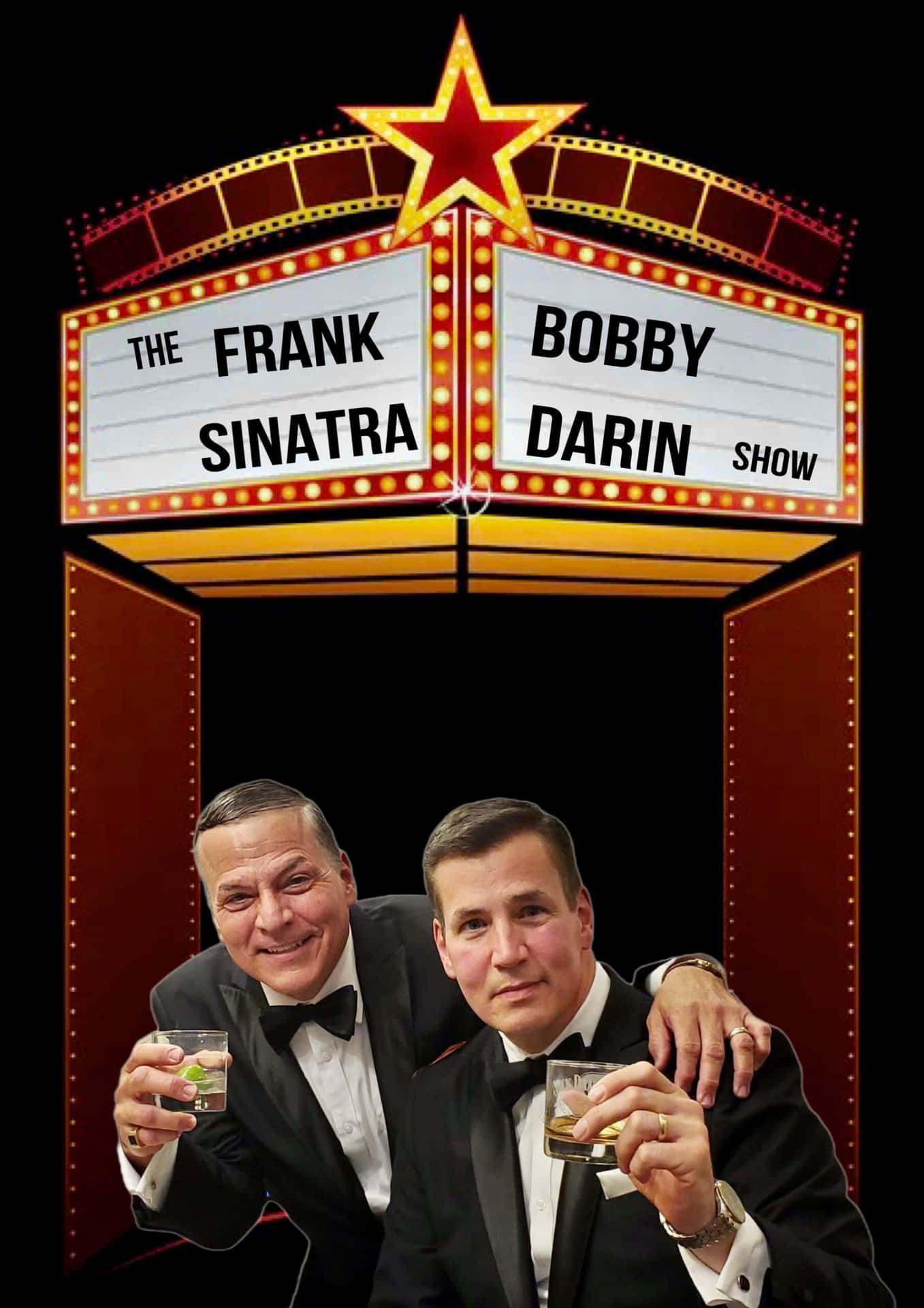 Frank Sinatra Bobby Darin Show Marquee Background