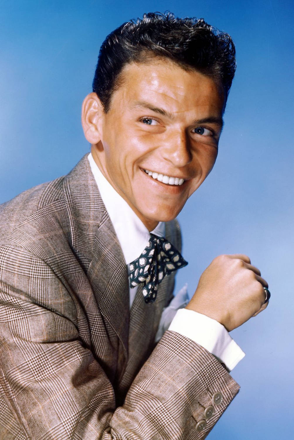 Frank Sinatra Fully Colored Photograph Background