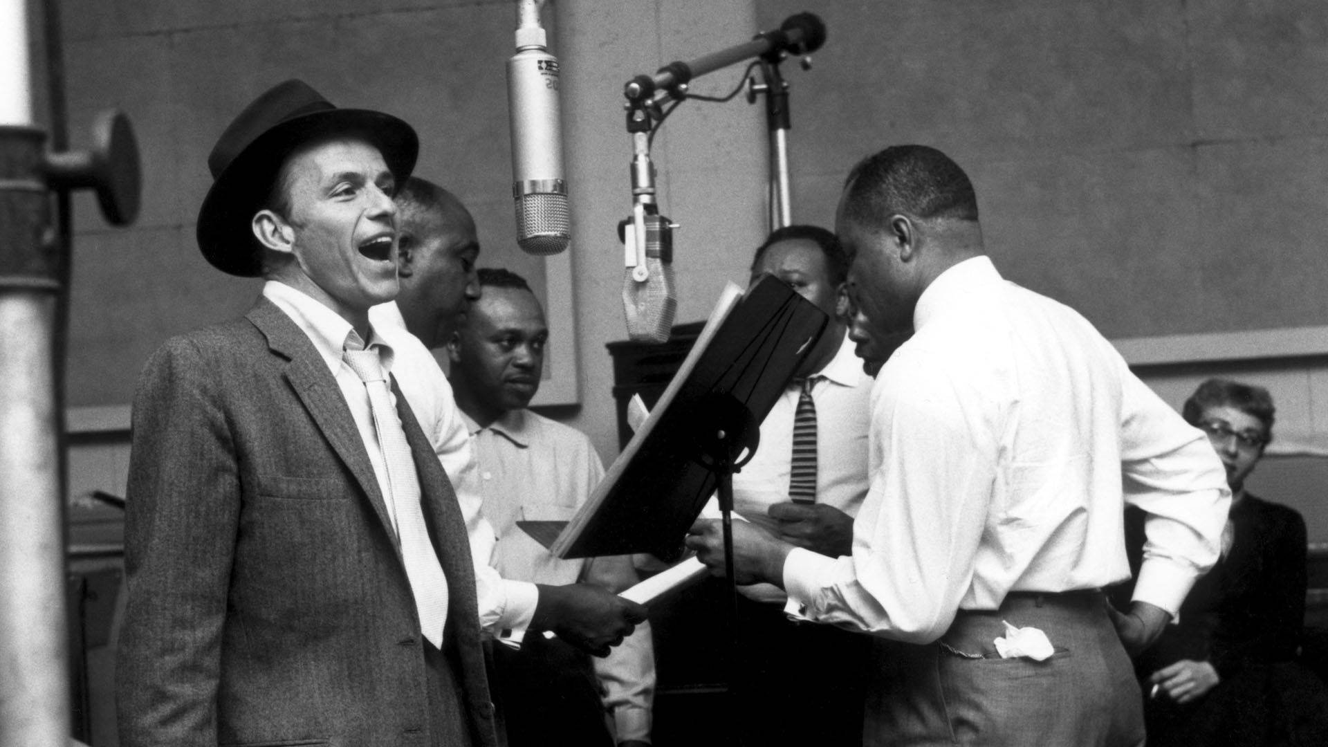 Frank Sinatra Singing With A Group Background