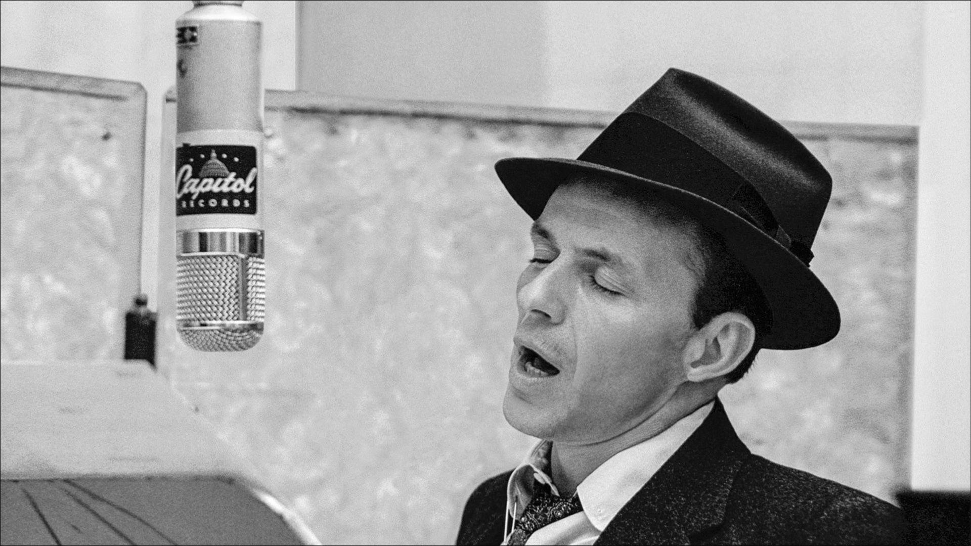 Frank Sinatra Singing With Eyes Closed Background