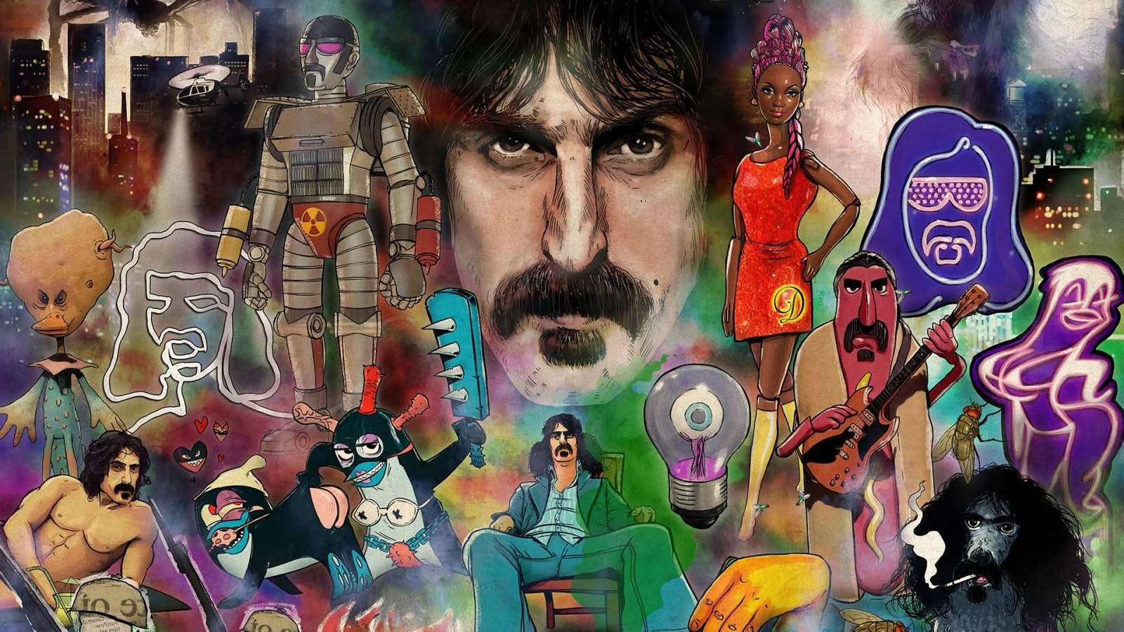 Frank Zappa Art Collage Background