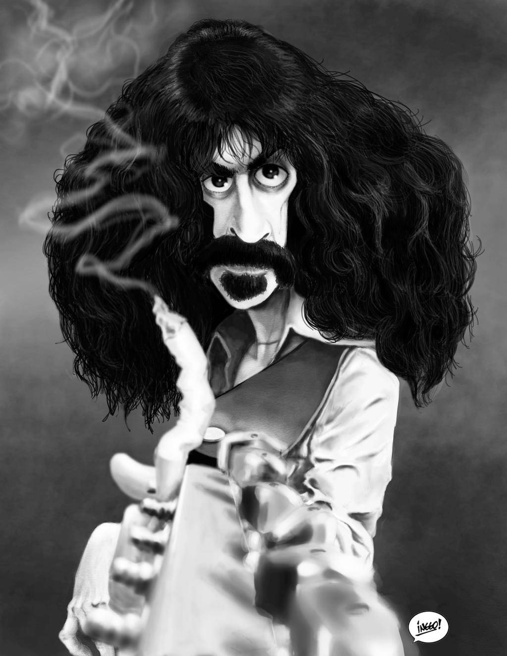 Frank Zappa Caricature Background